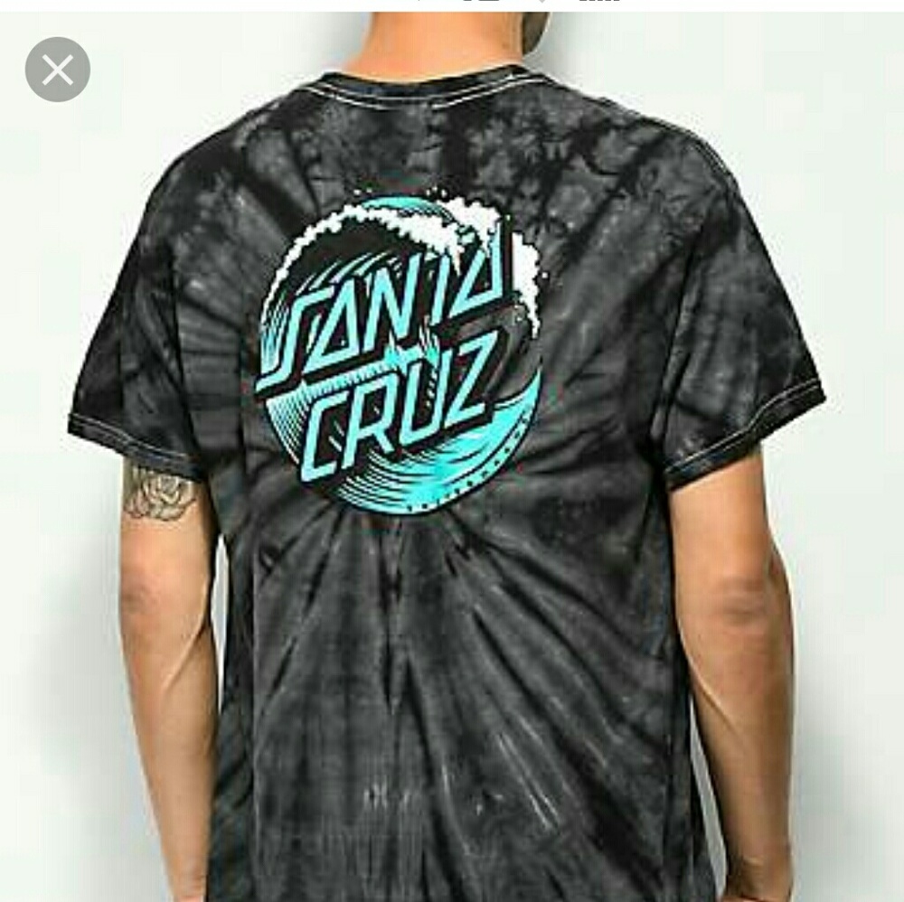 Mens New Santa Cruz Tie Dye T Shirt